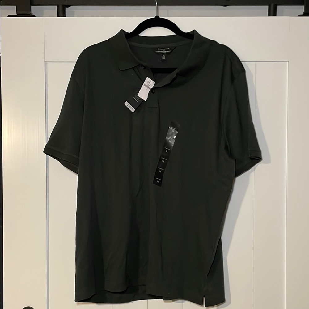 Banana Republic dark green Polo Shirt Classic Style